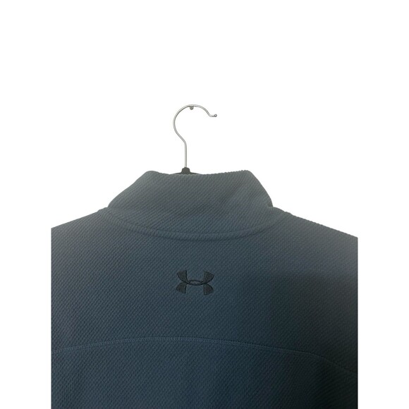Under Armour Loose Cold Gear Mens XL  Gray Pullover 1/4 Zip Fleece Jacket - Picture 5 of 7